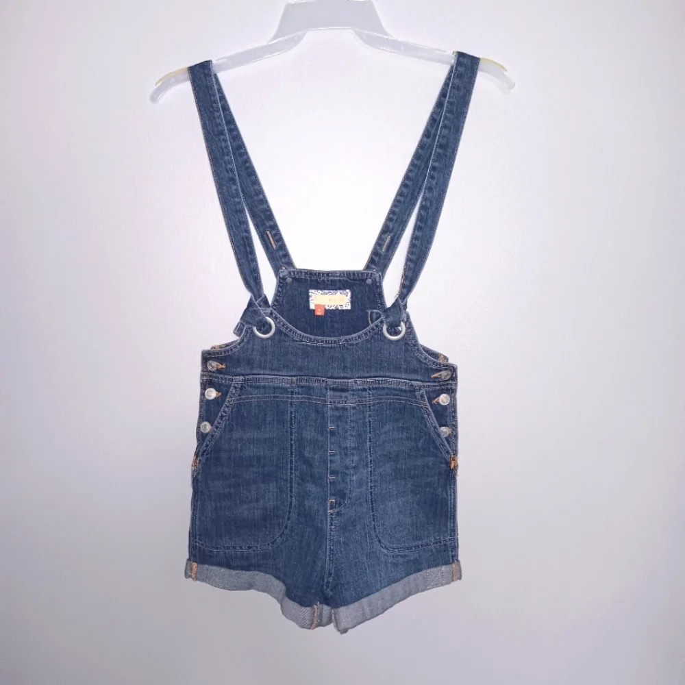 Pilcro by anthropologie women's Jean romper overalls size 25 blue
